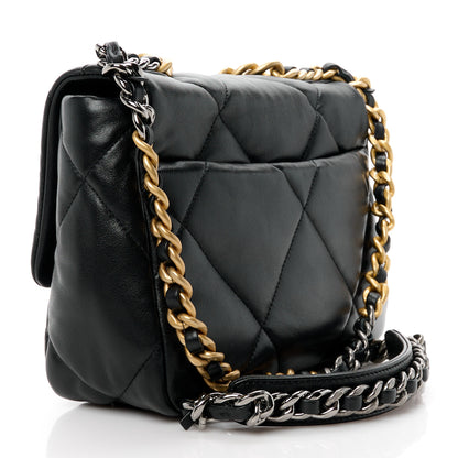 Chanel Lambskin Quilted Medium Chanel 19 Flap Black 4 of 11