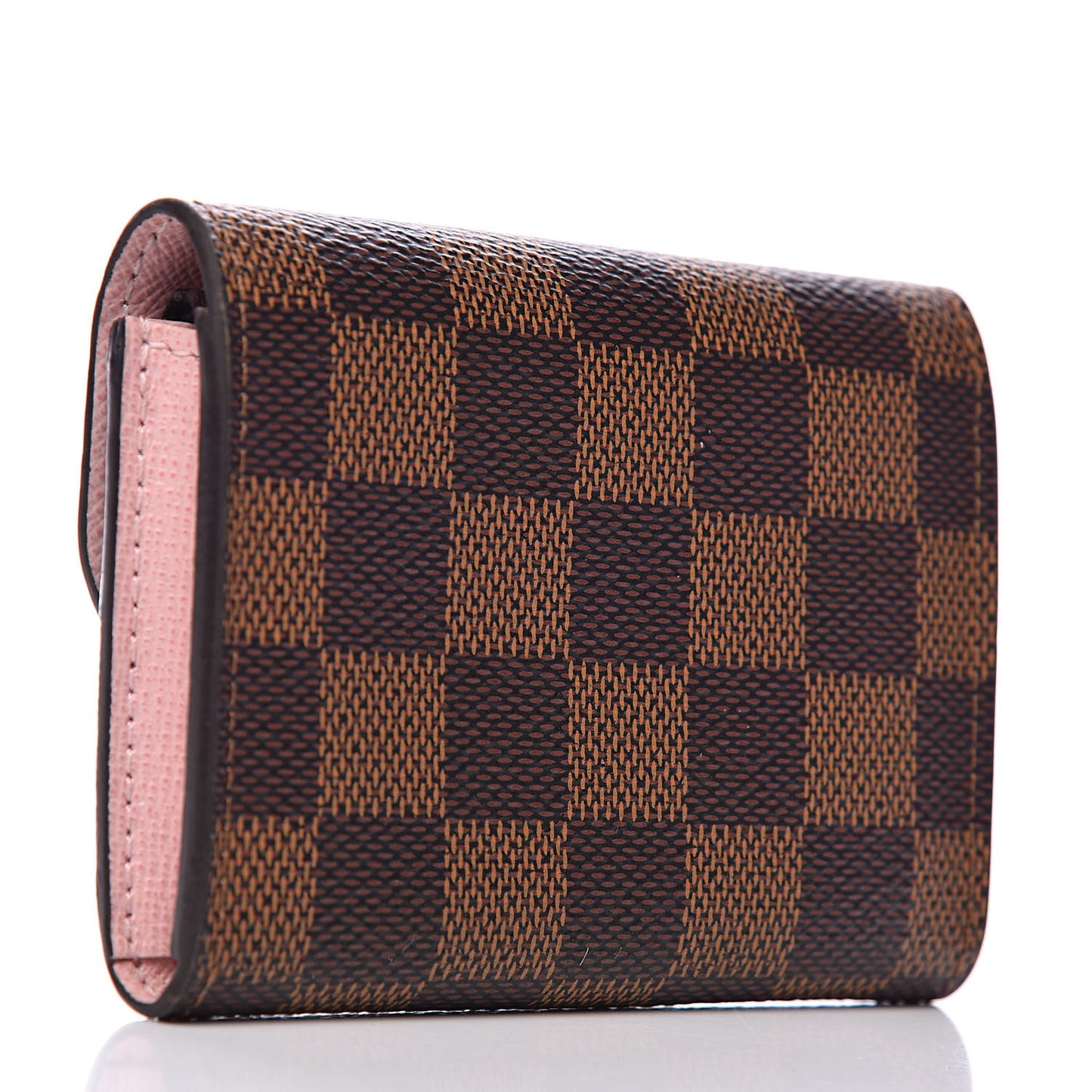 Damier Ebene Rosalie Coin Purse Rose Ballerine