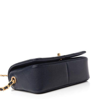 Chanel Caviar Quilted Small Fashion Therapy Flap Bag Navy Blue 4 of 11