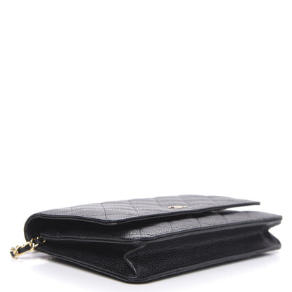 Chanel Caviar Quilted Wallet On Chain WOC Black 4 of 12