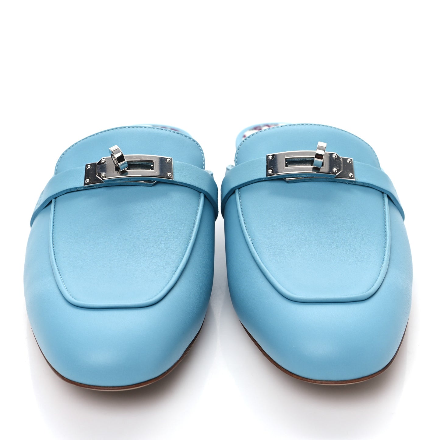 Calfskin Oz Mules 38.5 Ciel