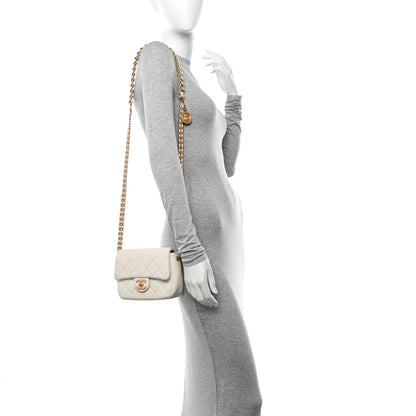 Chanel Caviar Quilted Mini Chain Soul Flap White 2 of 12
