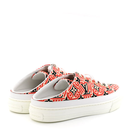 Louis Vuitton Nylon Monogram Crafty Open Back Sneaker 38 4 of 9