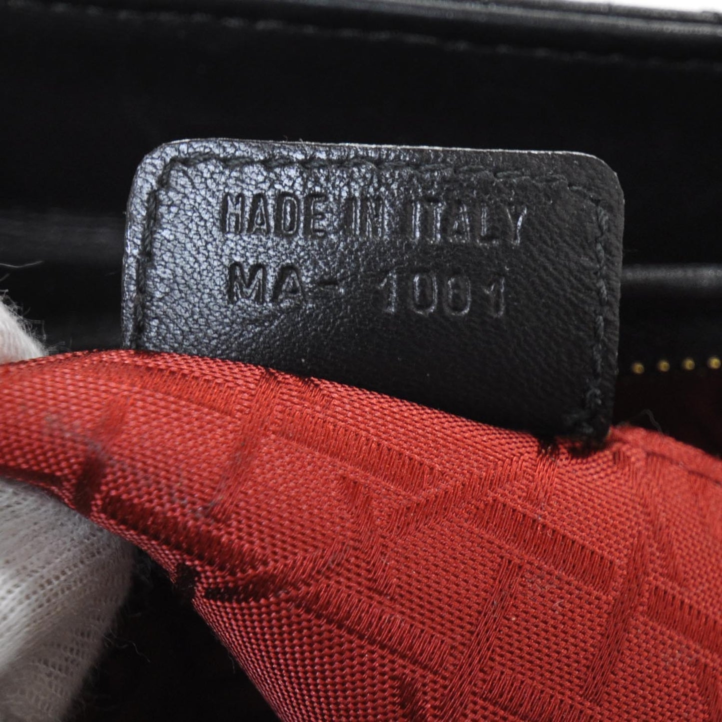 Leather Cannage Large Lady Dior Black