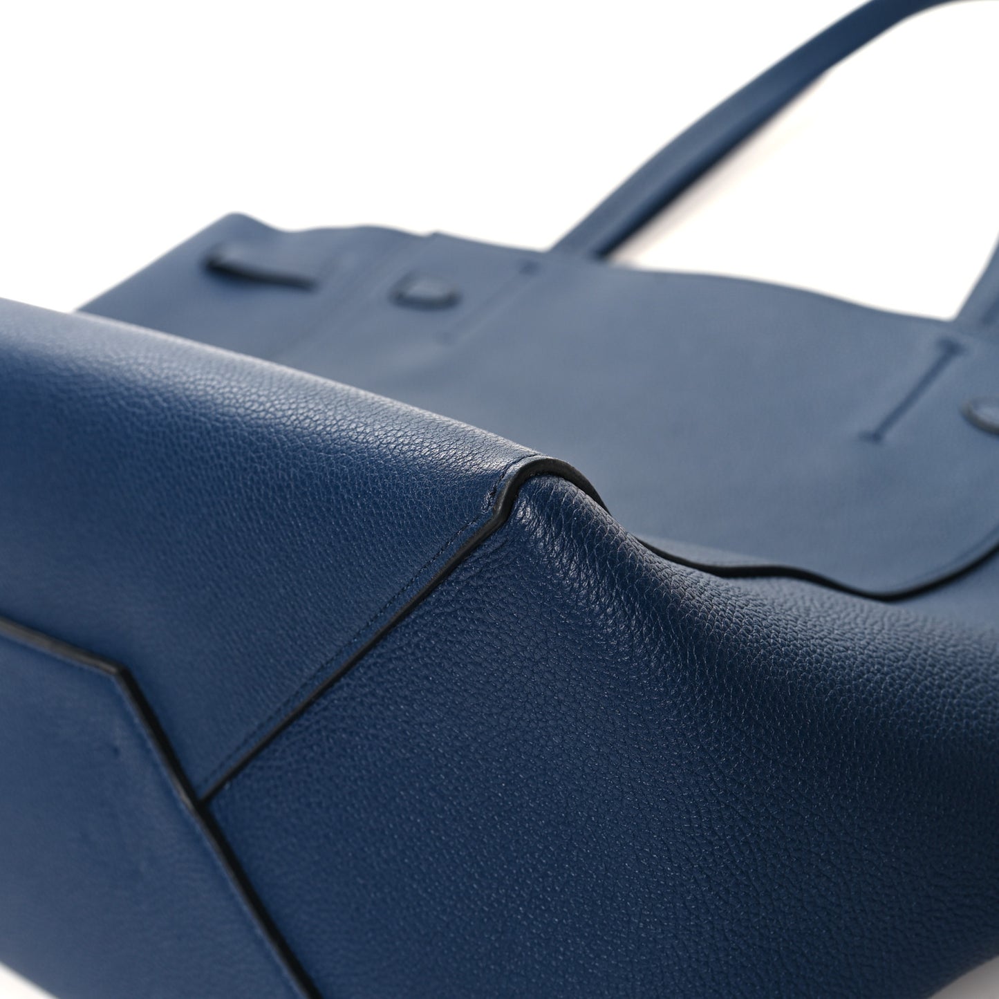 Soft Grained Calfskin Small Belt Cabas Phantom Dark Blue