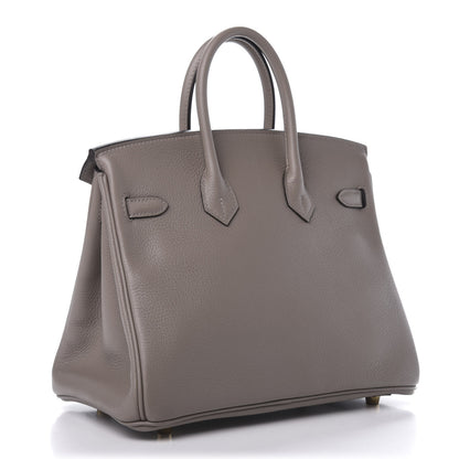 Hermes Taurillon Novillo Birkin 25 Gris Asphalte 3 of 34