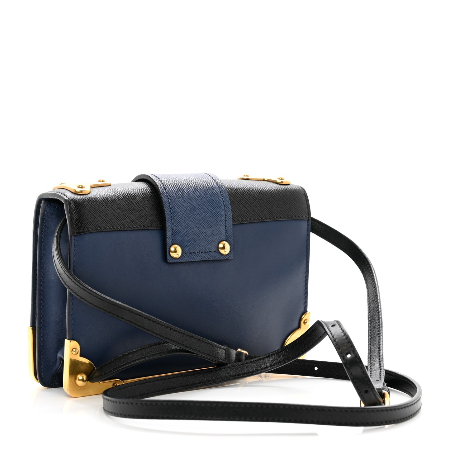 City Calf Saffiano Astrology Cahier Bag Bluette Black