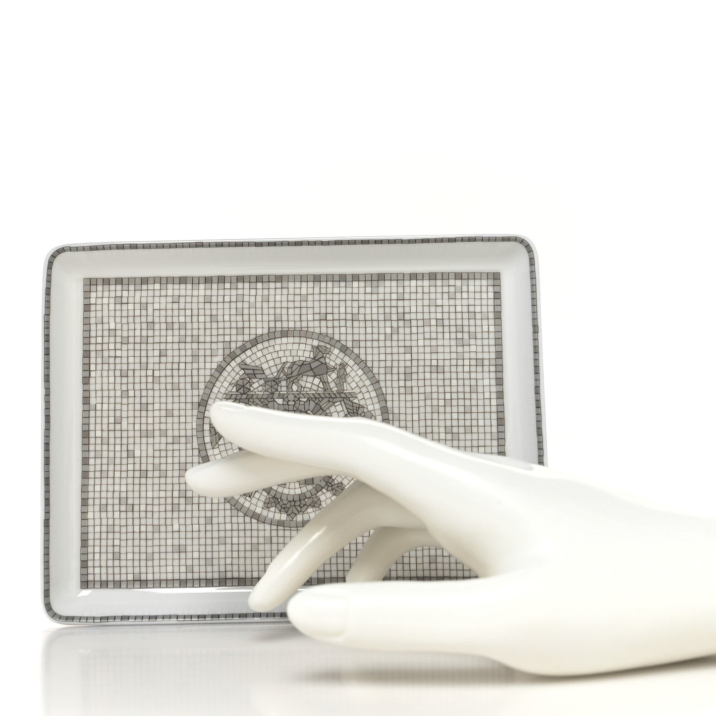 Porcelain Mosaique Au 24 Sushi Plate Platine