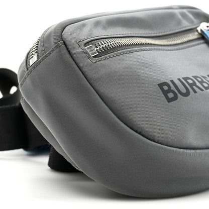 Burberry Econyl Logo Print Small Cannon Bum Bag Charcoal Grey 8 of 8