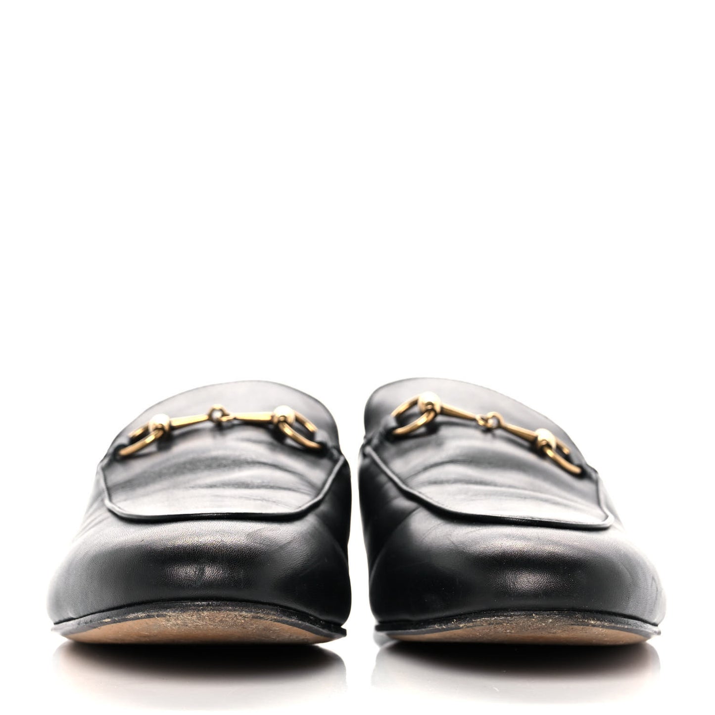 Calfskin Womens Princetown Slippers 39.5 Black
