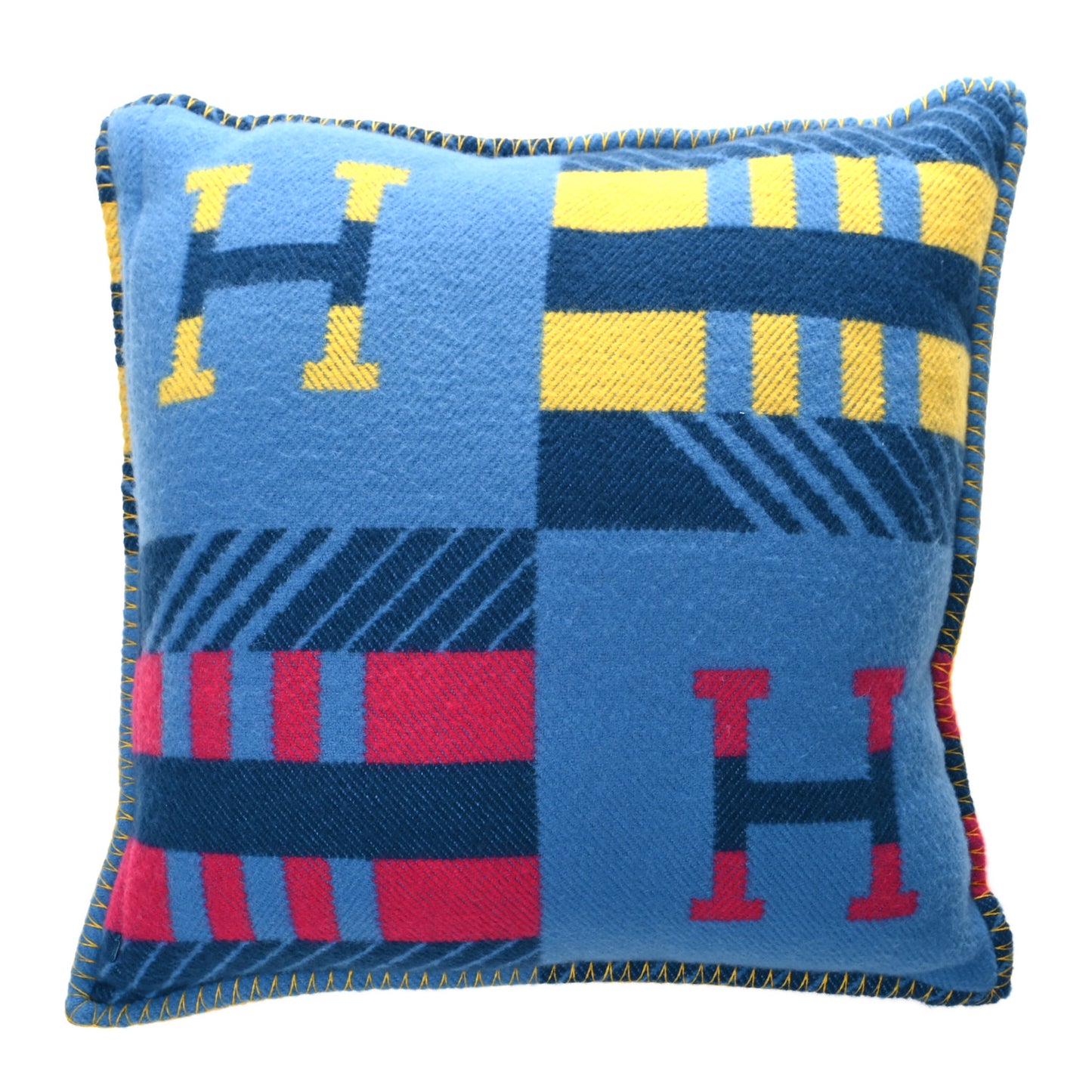 Wool Cashmere Avalon Jump'H Pillow PM Outremer Indigo