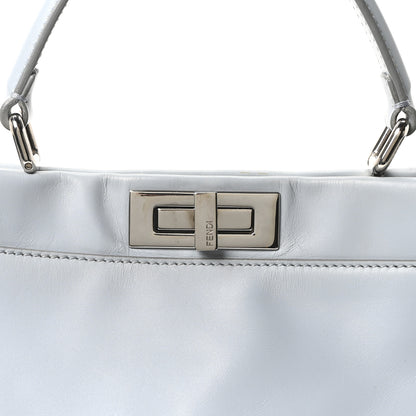 Fendi Vitello Morgan Shiny Nappa Medium Peekaboo Iconic Satchel Polvere Sunflower 8 of 10