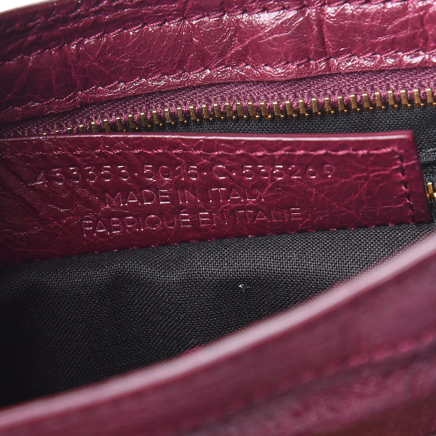 Agneau Giant 12 Gold Hardware S City Violet Prune