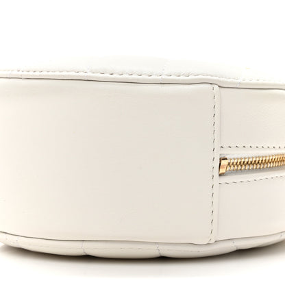 Chanel Lambskin Quilted Pearl Round Clutch With Chain White 8 of 9