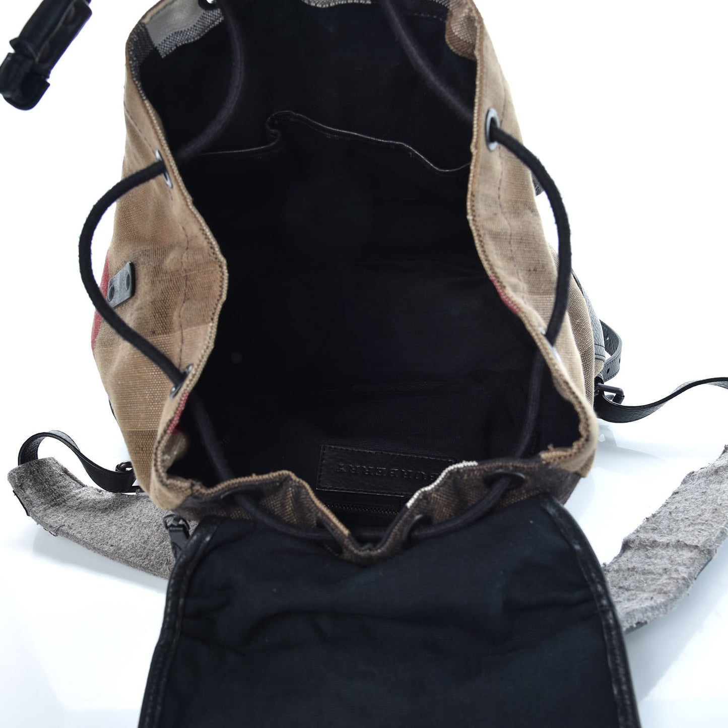 Canvas Mega Check Korbin Backpack Camel