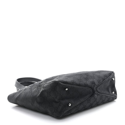 Gucci Monogram Medium Tote Black 4 of 10