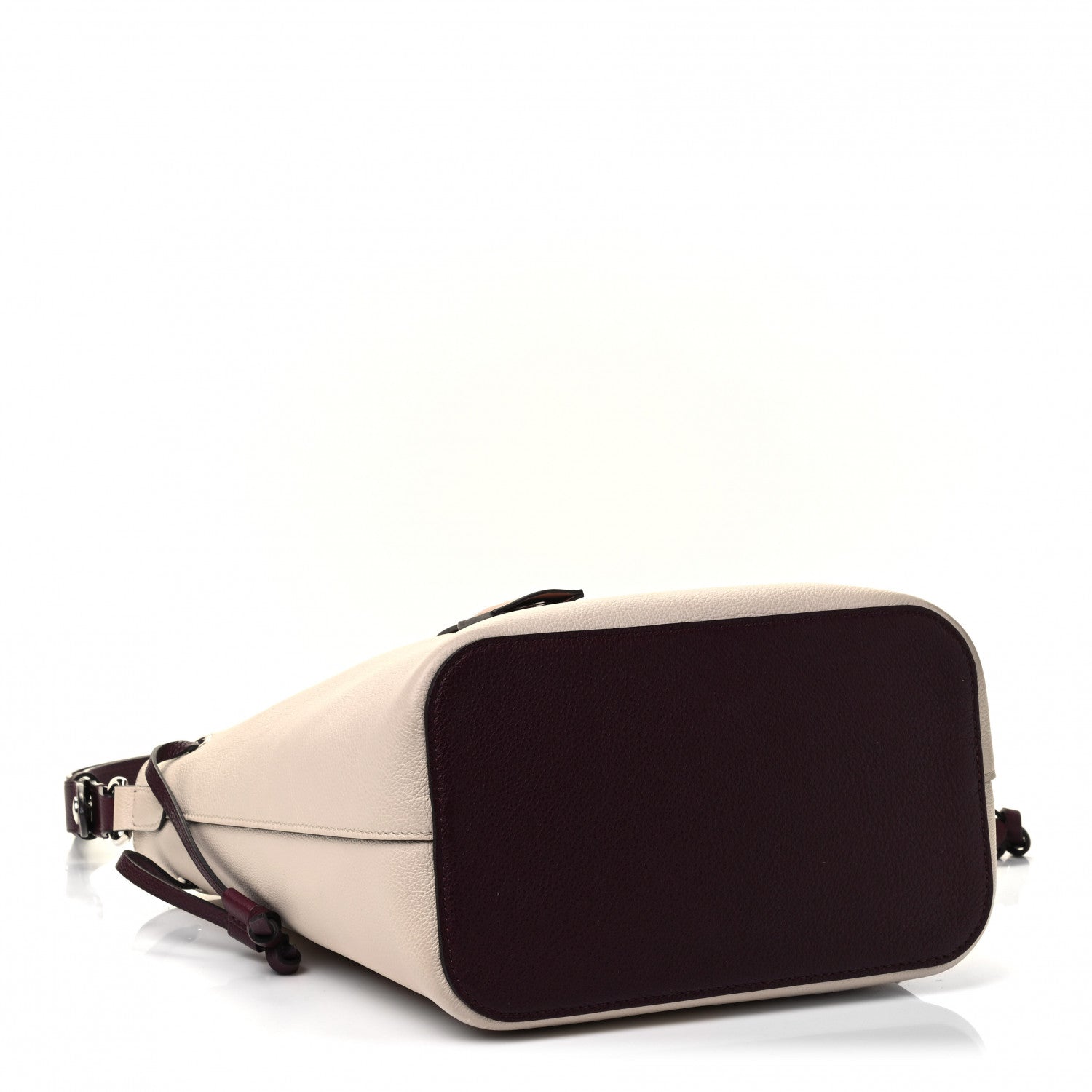 Louis Vuitton Calfskin Lockme Bucket Soie Quartz Calla 3 of 4