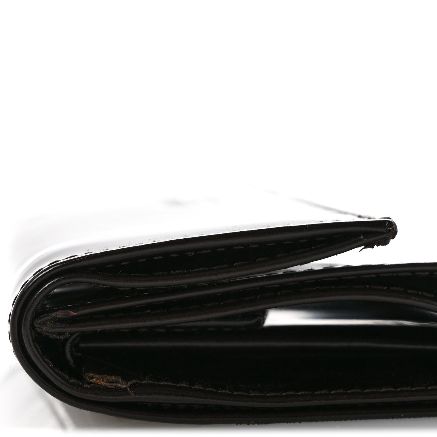Prada Spazzolato Tri-Fold Compact Wallet Ebano 13 of 15