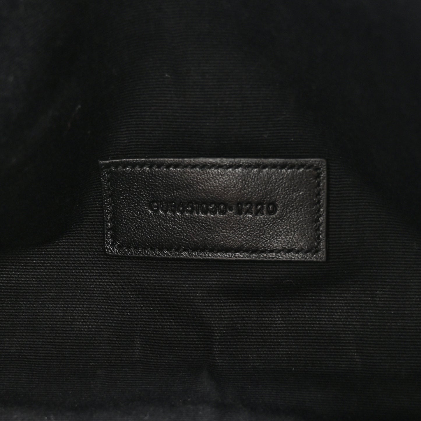 Grain De Poudre Textured Mixed Matelasse Triquilt Monogram Clutch Black