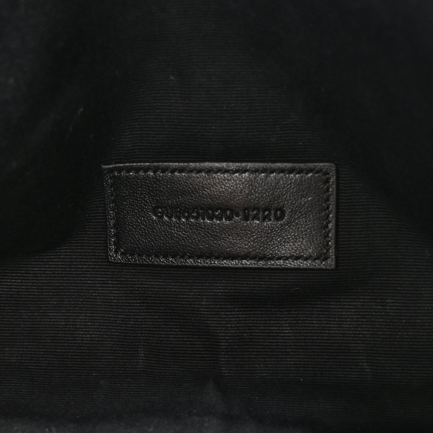 Saint Laurent Grain De Poudre Textured Mixed Matelasse Triquilt Monogram Clutch Black 6 of 8