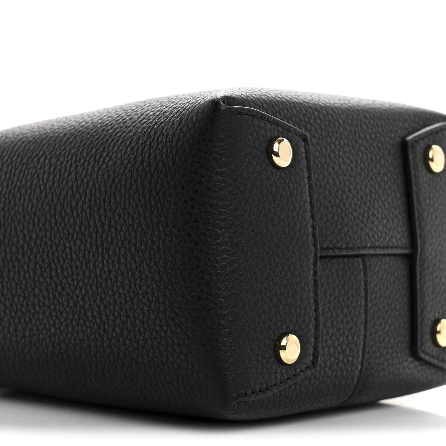 Salvatore Ferragamo Grained Calfskin Mini Gancino Bucket Bag Black 8 of 10