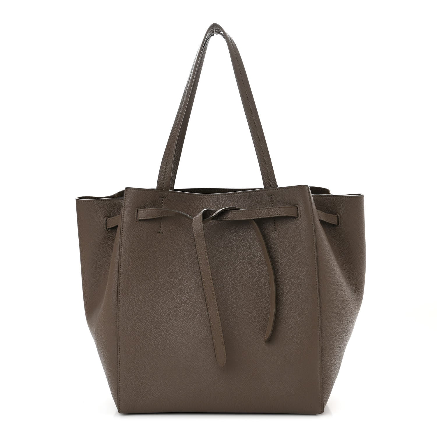 Celine Soft Grained Calfskin Small Belt Cabas Phantom Taupe 1 of 11