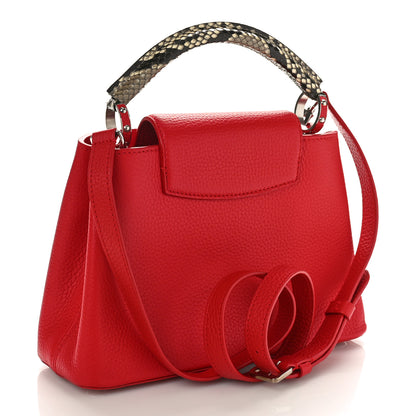 Louis Vuitton Taurillon Snakeskin Capucines PM Rubis 3 of 8