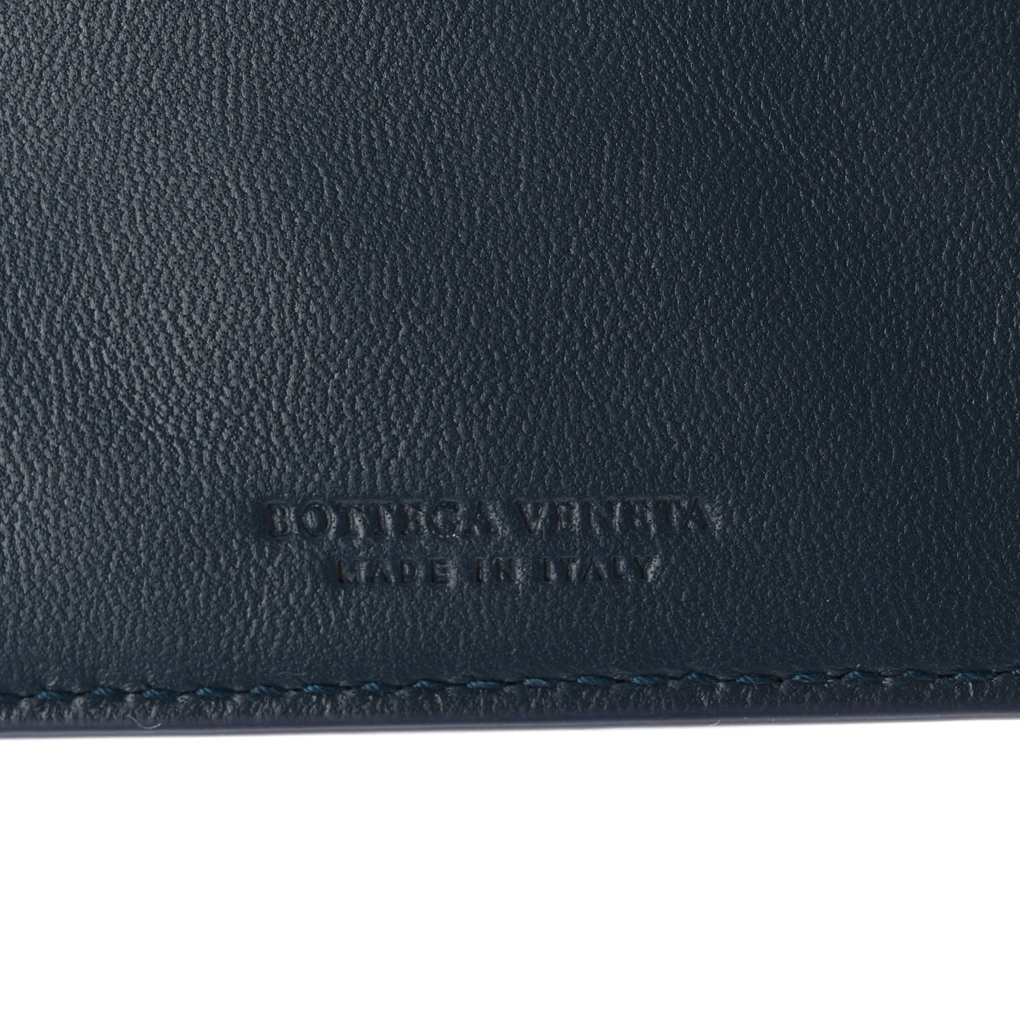 Nappa Intrecciato Bi-Fold Wallet Denim