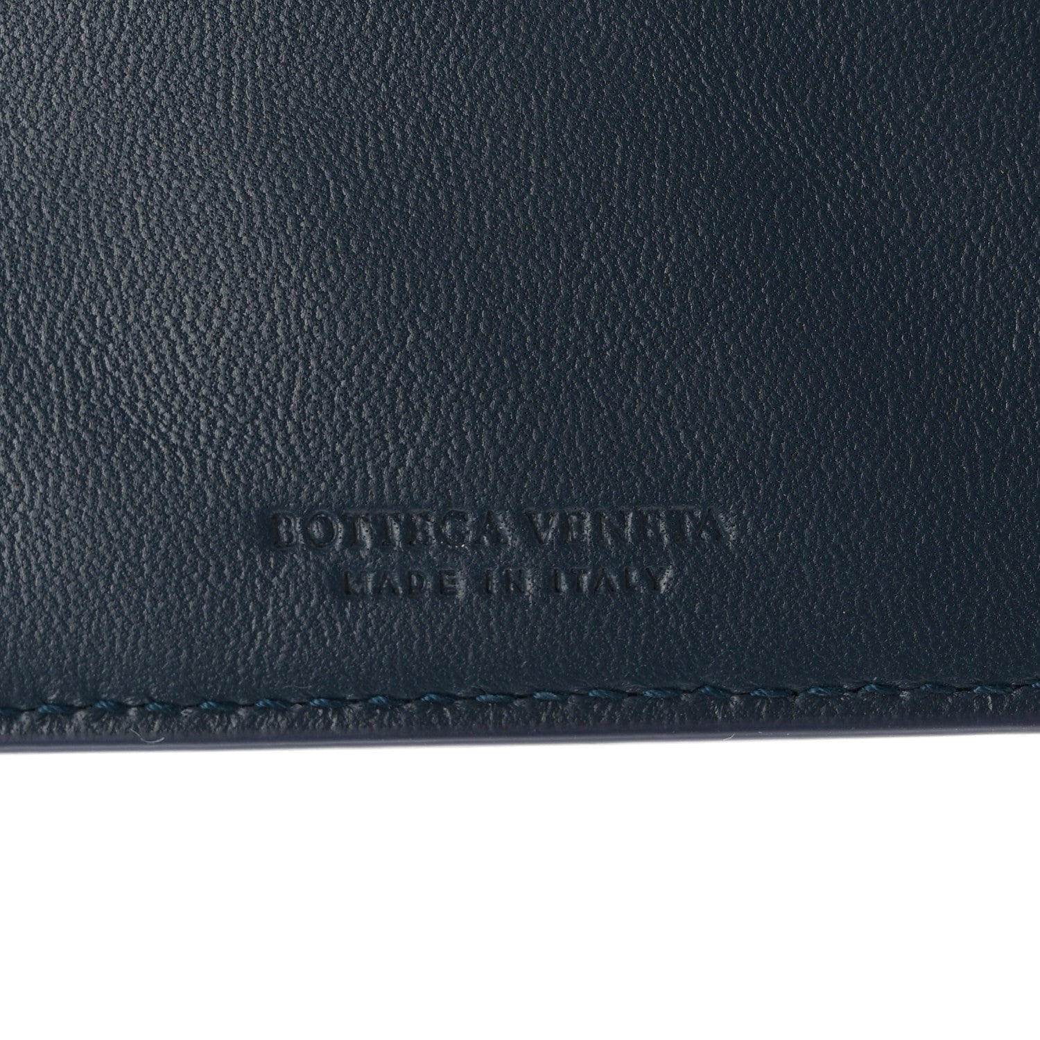 Bottega Veneta Nappa Intrecciato Bi-Fold Wallet Denim 6 of 8