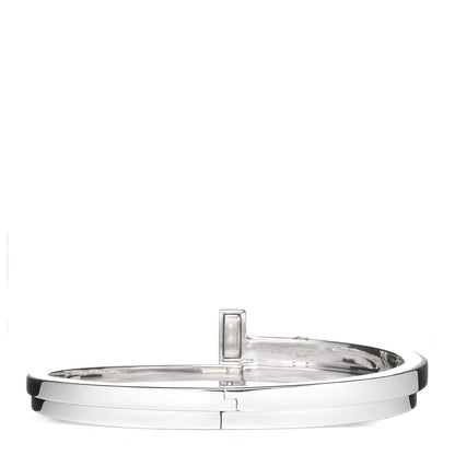 Tiffany Sterling Silver Diamond T Square Wrap Bracelet 3 of 4