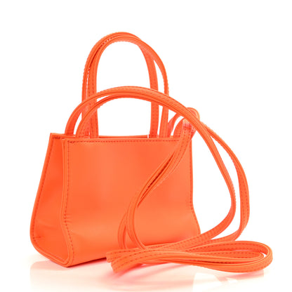 Telfar Vegan Leather Small Shopping Bag Orange 3 of 8