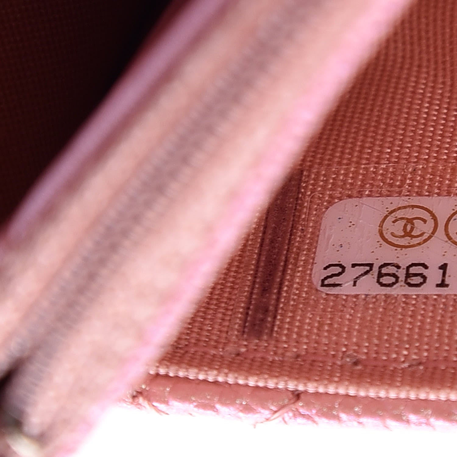 Chanel Iridescent Caviar Quilted Wallet on Chain WOC Rose Pink 8 of 11