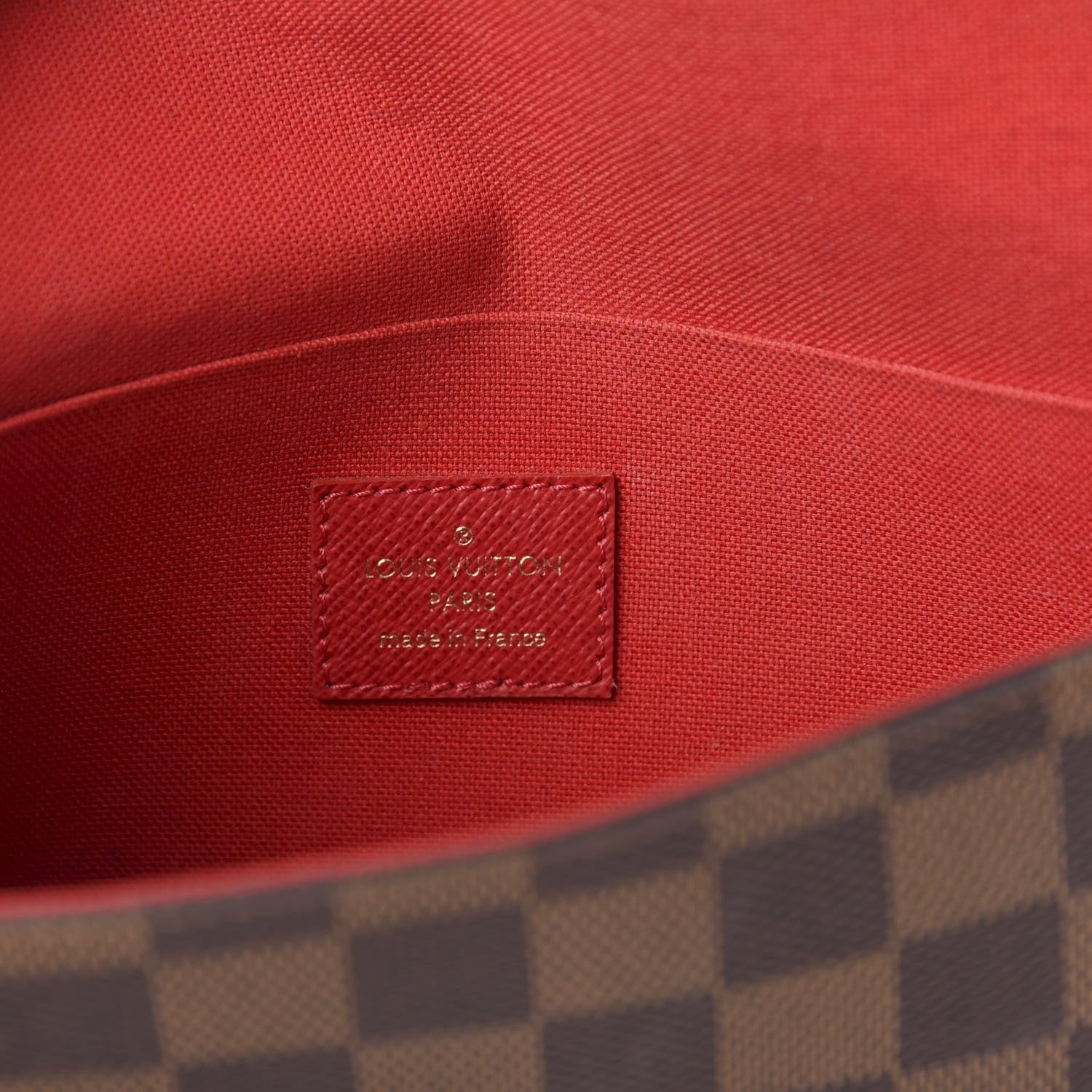 Louis Vuitton Damier Ebene Pochette Felicie Chain Wallet 12 of 15