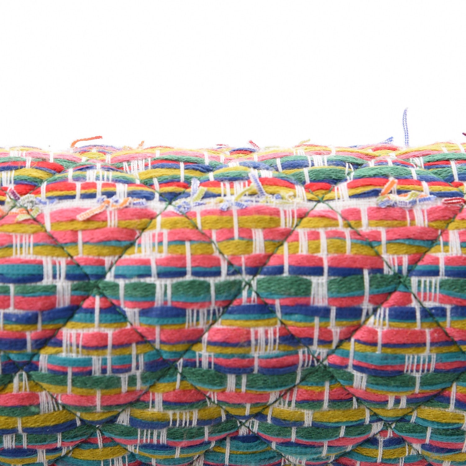 Chanel Tweed Quilted Medium Double Flap Multicolor 9 of 9