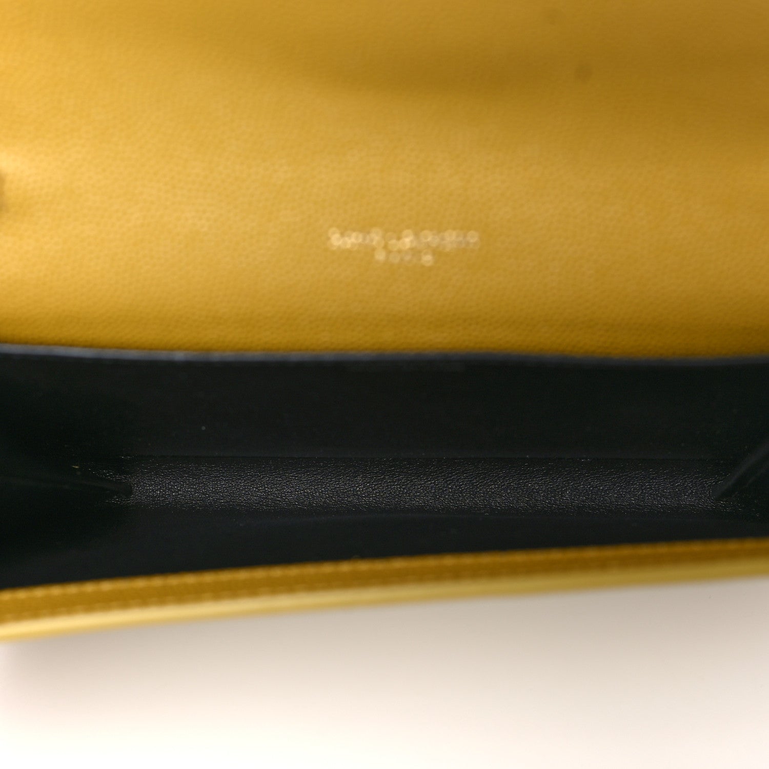 Saint Laurent Grain De Poudre Monogram Uptown Chain Wallet Olive 6 of 11