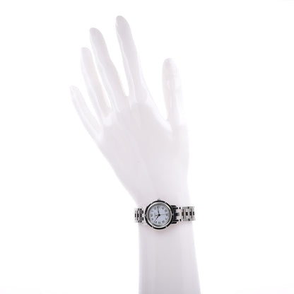 Hermes Stainless Steel 24mm Clipper Quartz Watch White 2 of 7