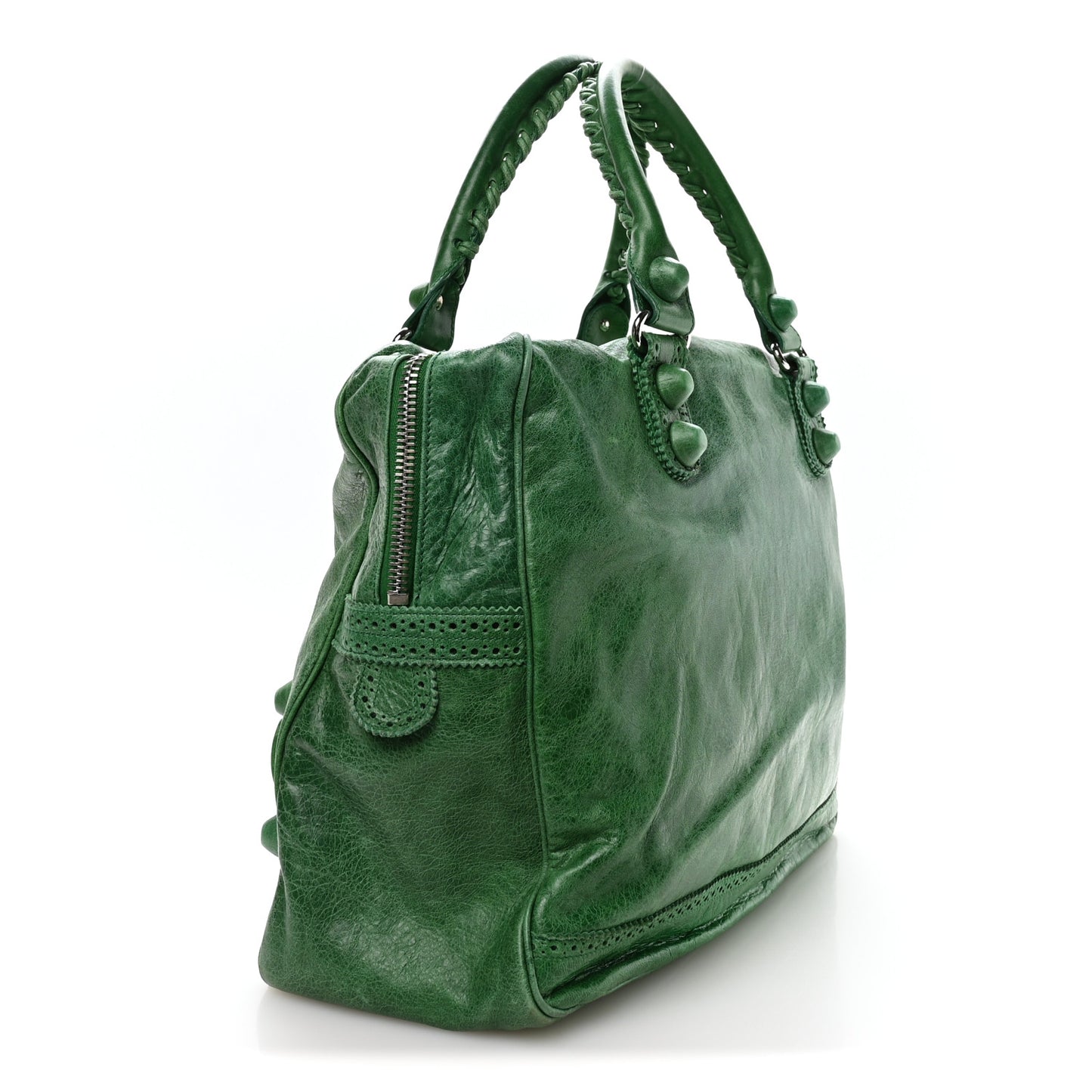 Agneau Giant Brogues Hardware Office Tote Pommier