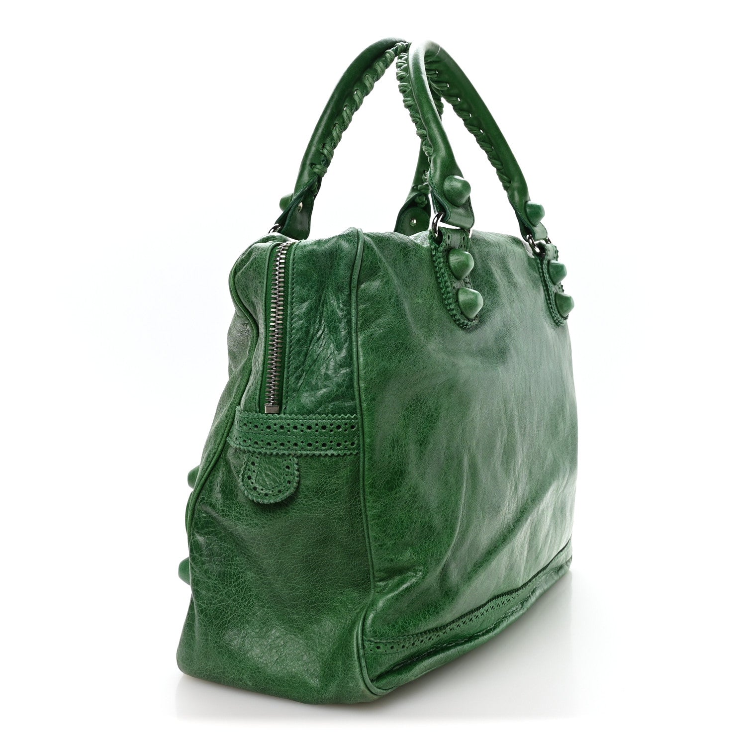 Balenciaga Agneau Giant Brogues Hardware Office Tote Pommier 4 of 11