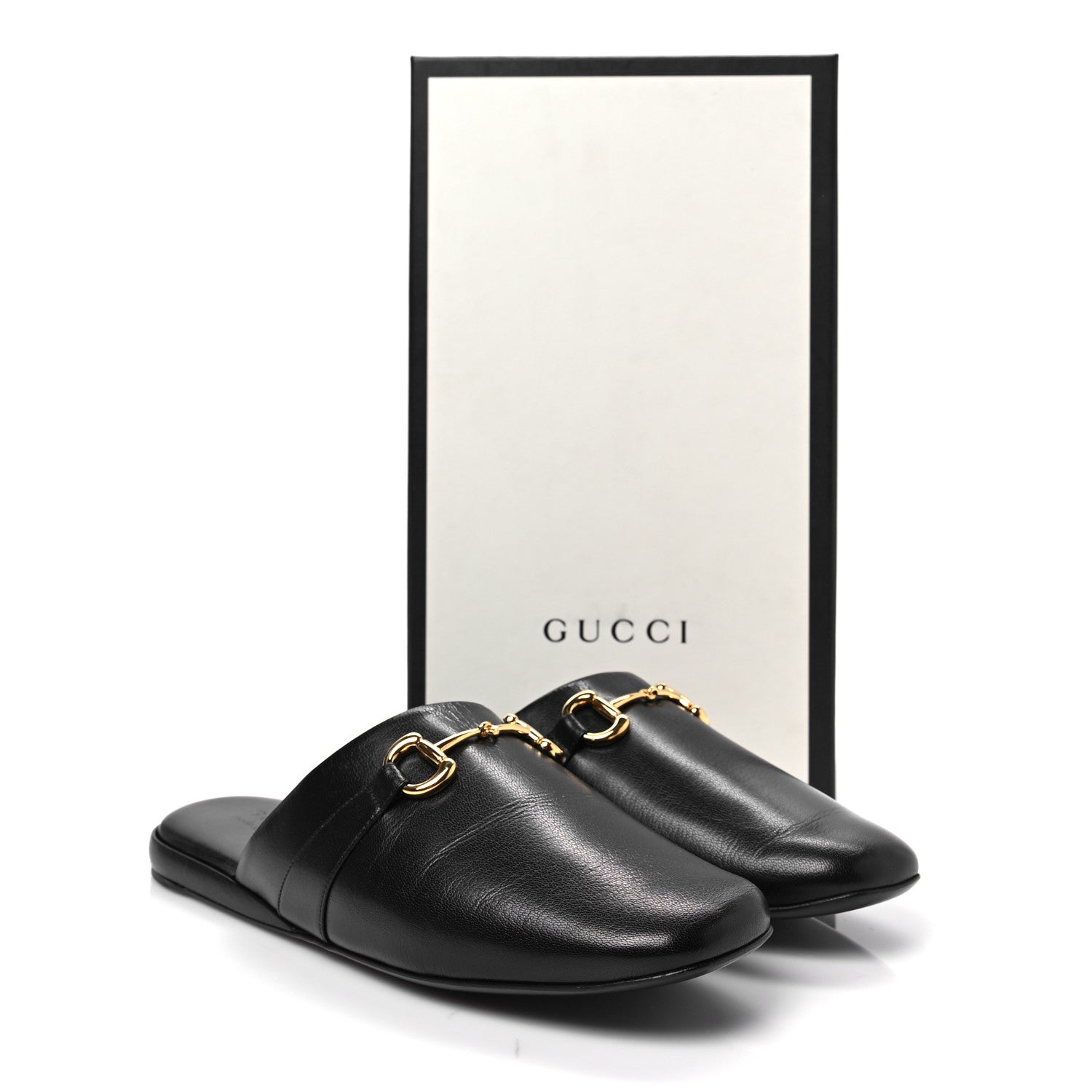 Gucci Goatskin Horsebit Men's Pericle Slippers 11 Black 9 of 9