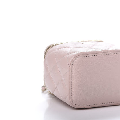 Chanel Caviar Quilted Mini Vanity Case With Chain Light Pink 6 of 11