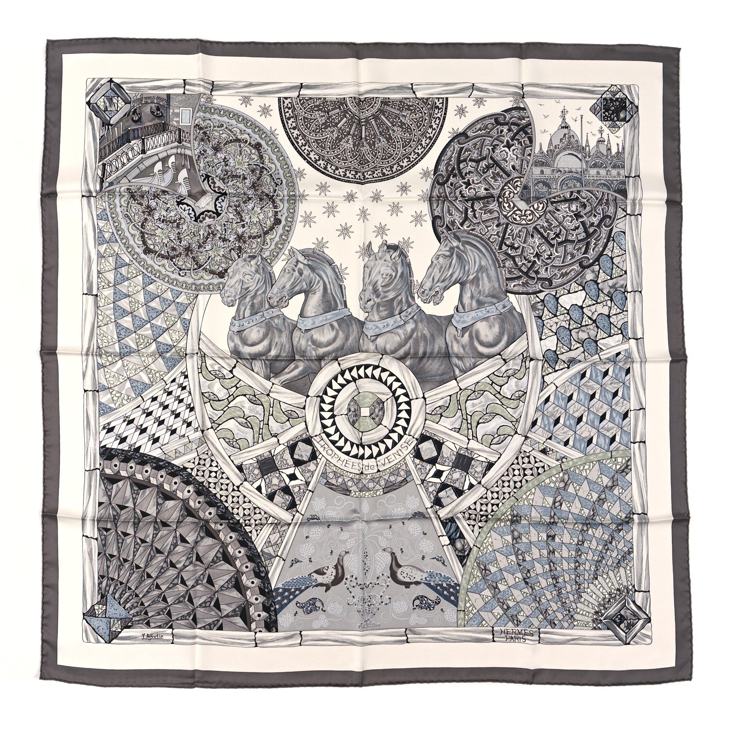 Hermes Silk Trophees de Venise Scarf 1 of 3