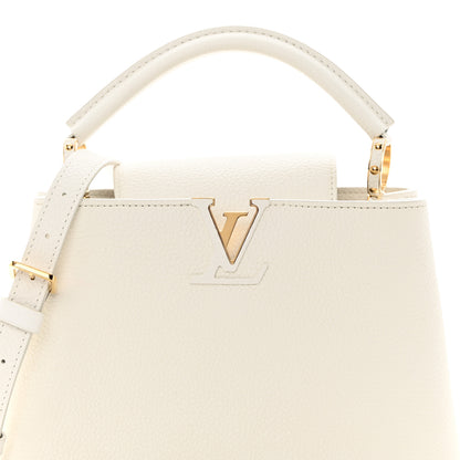 Louis Vuitton Taurillon Capucines BB Snow 7 of 10