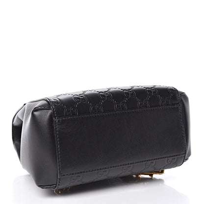 Gucci Guccissima Signature Padlock Backpack Black 4 of 11