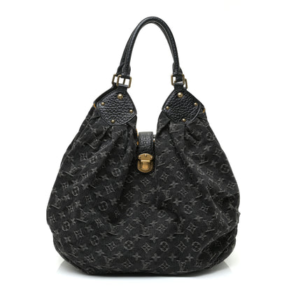 Louis Vuitton Denim Mahina XL Black 1 of 14