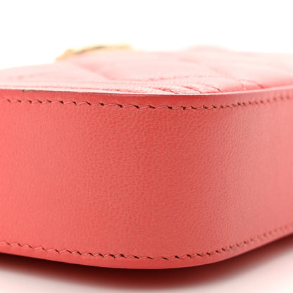 Chanel Lambskin Quilted Small Boy Clutch With Chain Coral 11 of 15