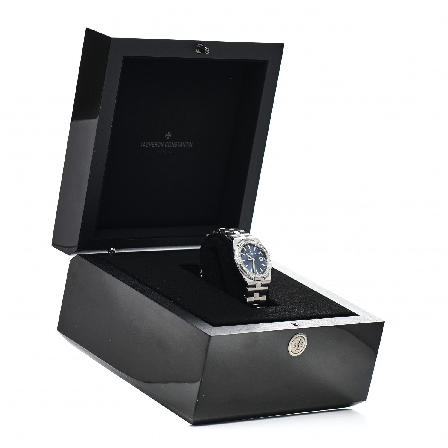 Vacheron Constantin Stainless Steel Diamond Bezel 33mm Overseas Quartz Watch Blue 1205V/100A-B590 5 of 5