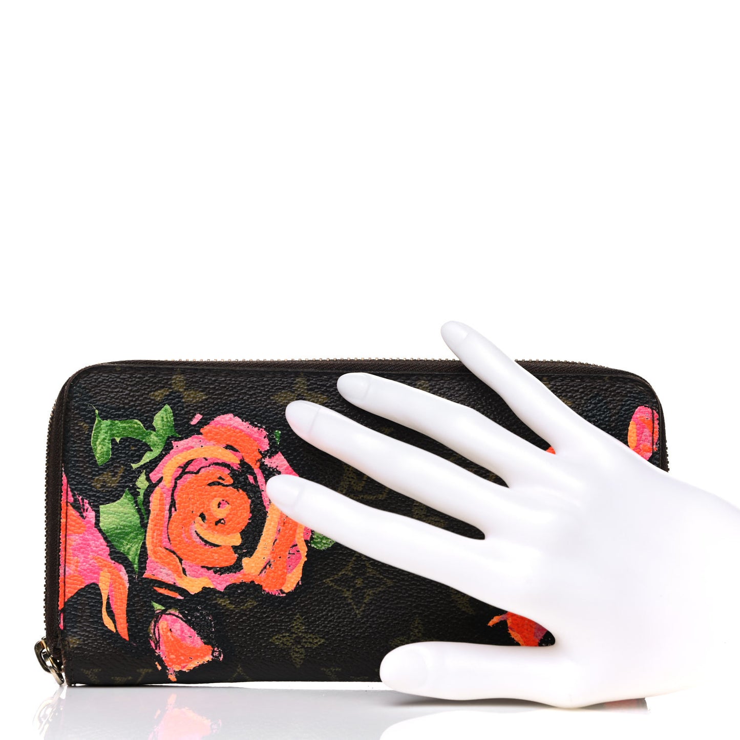 Monogram Roses Zippy Wallet