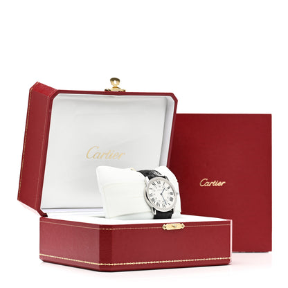 Cartier Stainless Steel Alligator 36mm Ronde Solo Quartz Watch 5 of 5