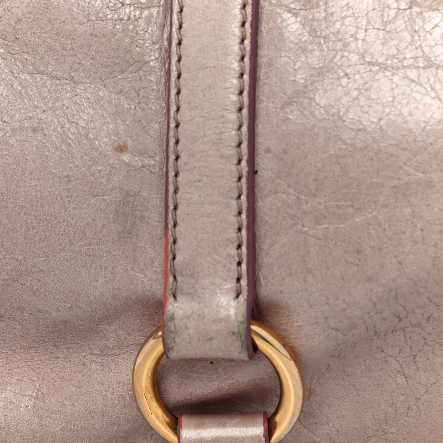 Vitello Lux Large Bow Bag Mughetto