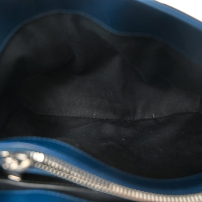 Saint Laurent Calfskin Y Quilted Monogram Small Loulou Chain Satchel Denim Blue 5 of 11